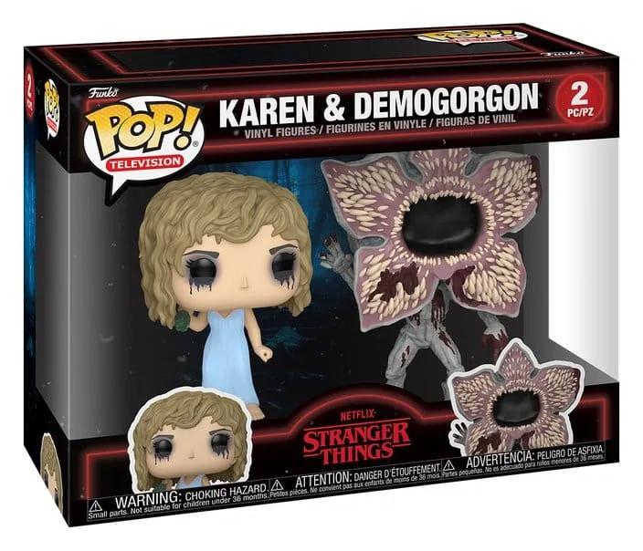 Stranger Things Bitty Pop Figures – Karen and Demogorgon 2 cm 2
