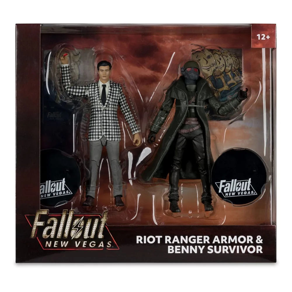 Fallout New Vegas Figure 2-Pack – Riot Ranger Armor & Benny 18 cm 8