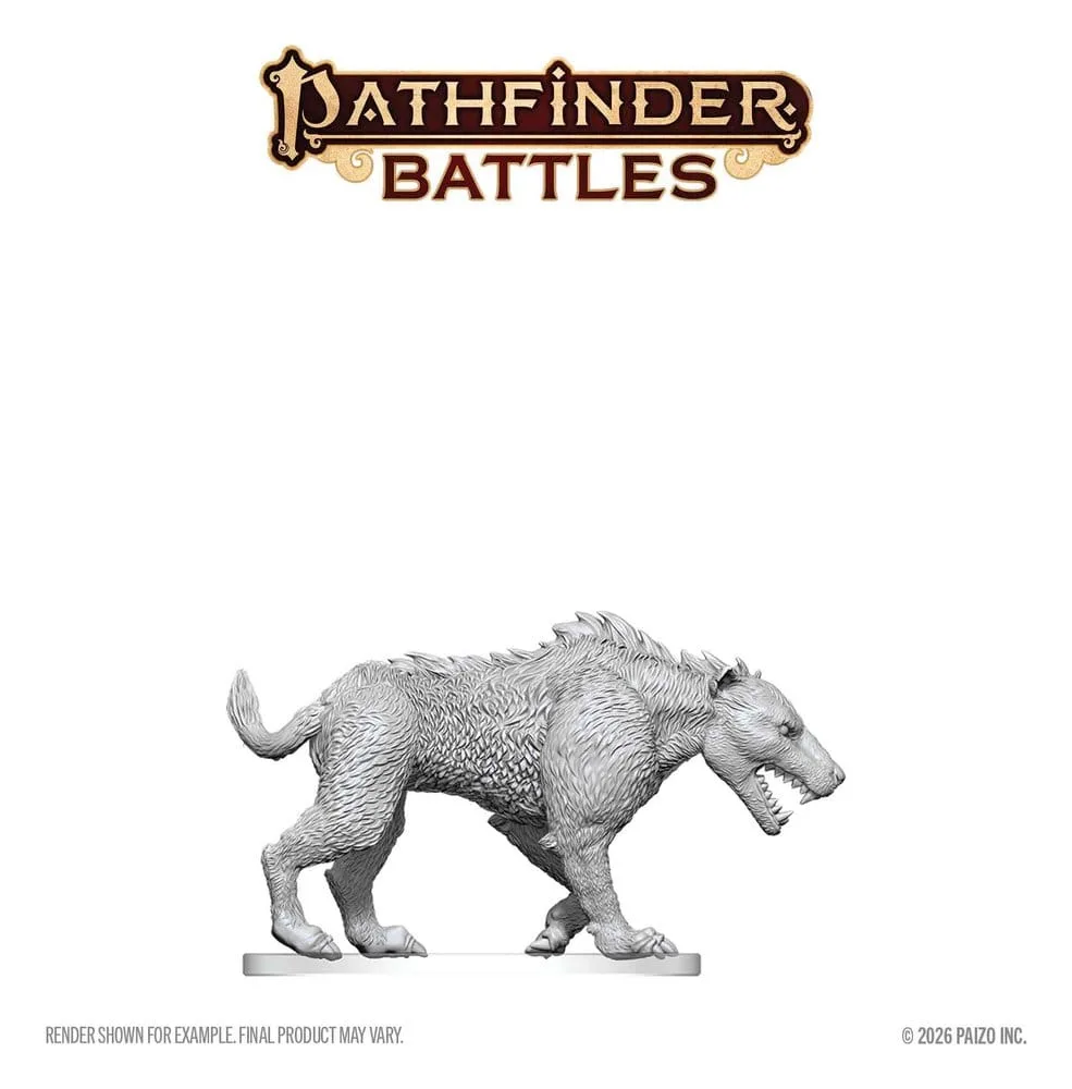 Pathfinder Battles Miniature – Deep Cuts Hyaenodon 13 cm 4