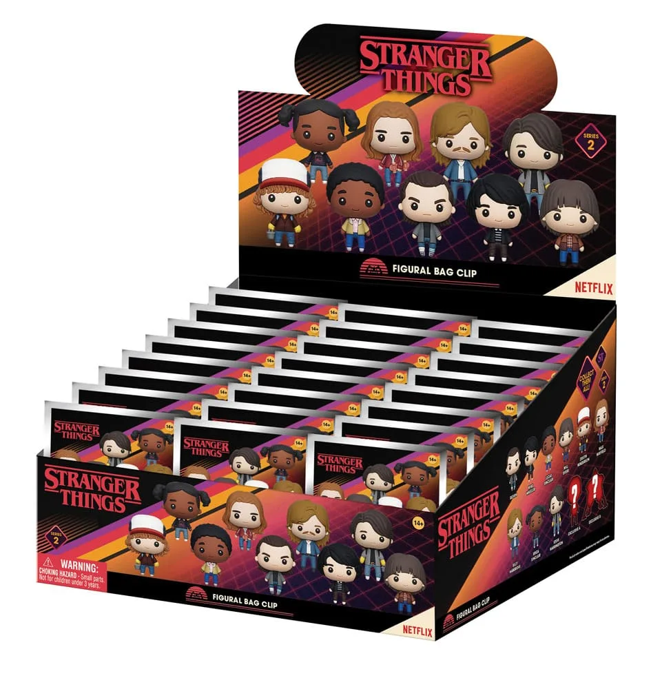 Stranger Things Bag Clips – Series 2 Display of 24 3