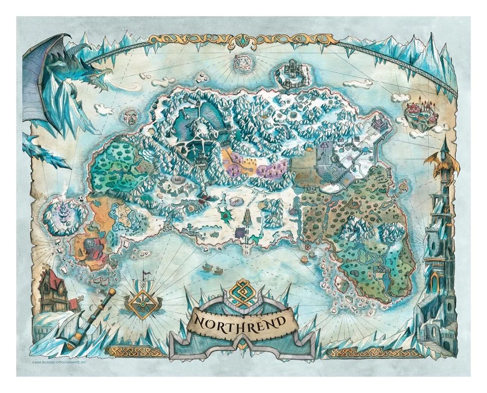 World of Warcraft Art Print Set – Limited Edition Maps 36 x 28 cm 5