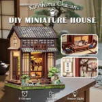 CuteBee Miniature House Model Kit – Kirishima Cha-an 19 x 14 cm 10