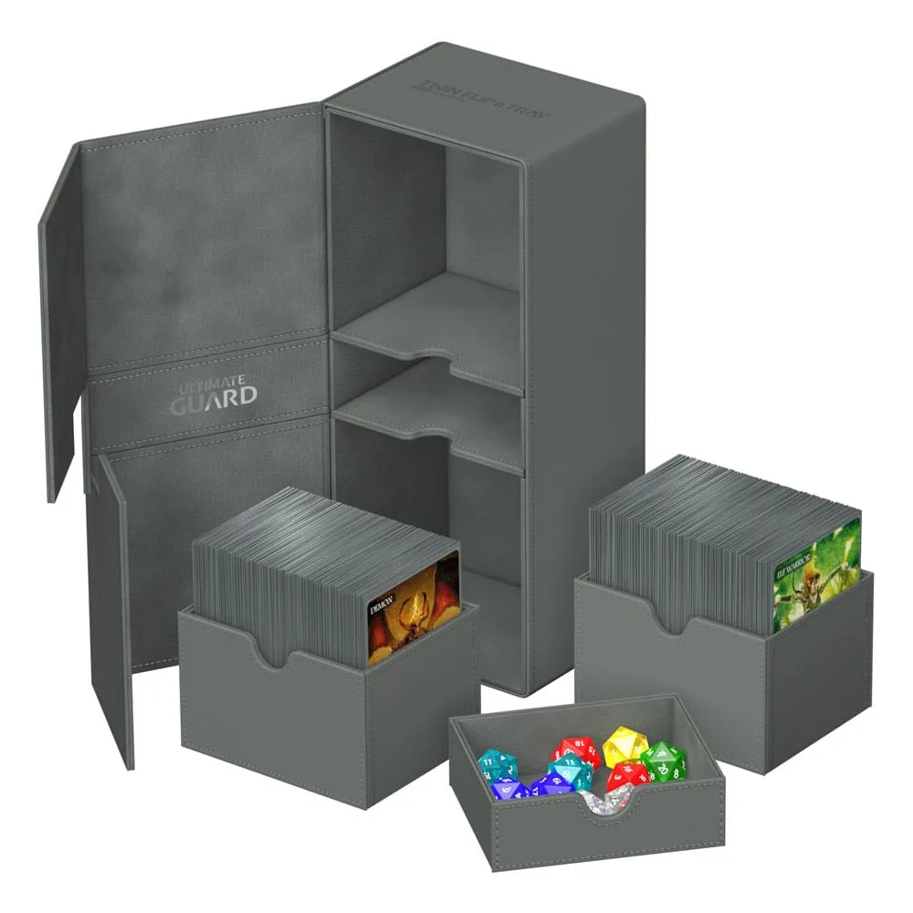 Ultimate Guard Deck Box – Twin Flip’n’Tray 266+ Xenoskin Grey 6