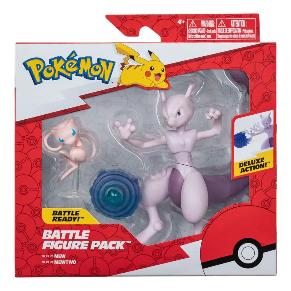 Pokémon Figure 2-Pack – Mewtwo 10 cm and Mew 5 cm 3