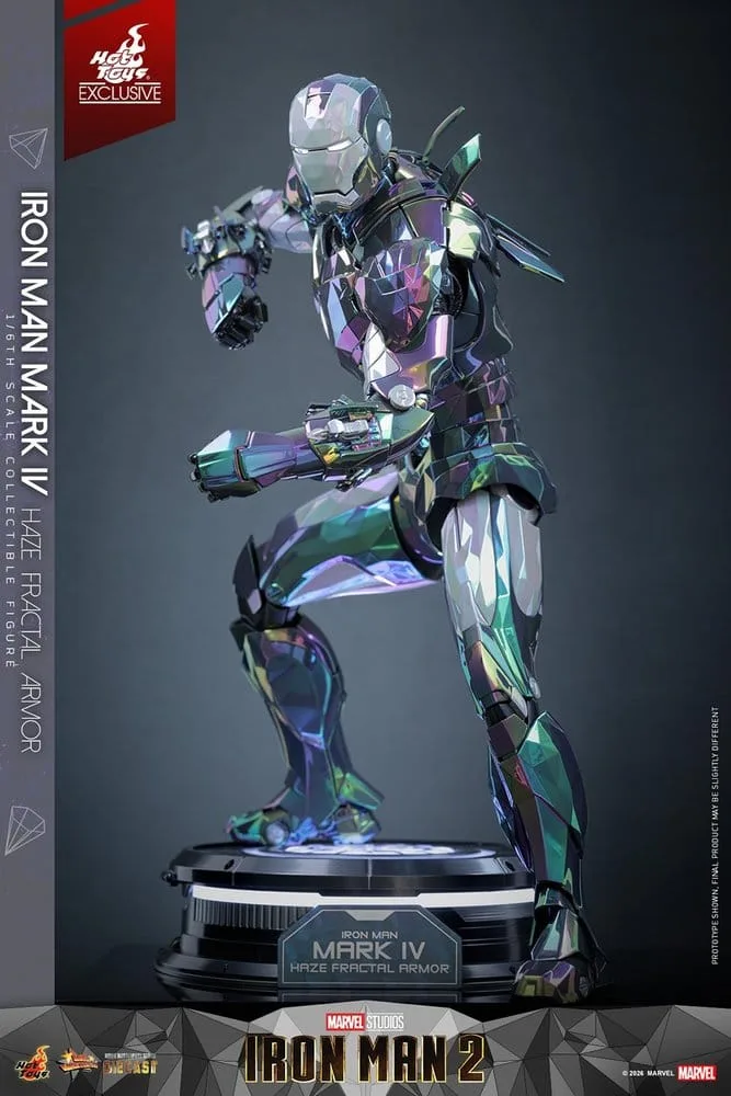 Iron Man 2 Action Figure – Mark IV Haze Fractal Armor 33 cm 12