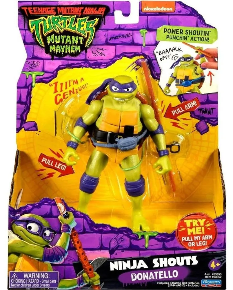 TMNT Mutant Mayhem Action Figure – Ninja Shouts Donatello 14 cm 2