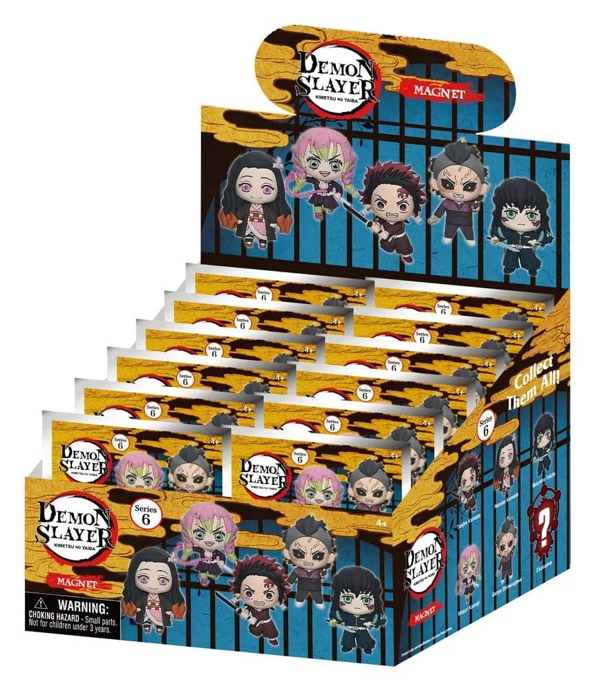 Demon Slayer Foam Magnets – Series 6 Blind Bag Display of 12