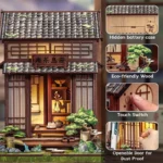 CuteBee Miniature House Model Kit – Kirishima Cha-an 19 x 14 cm 6