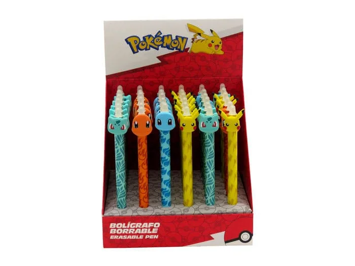 Pokémon Erasable Pen Display – 36 Pens