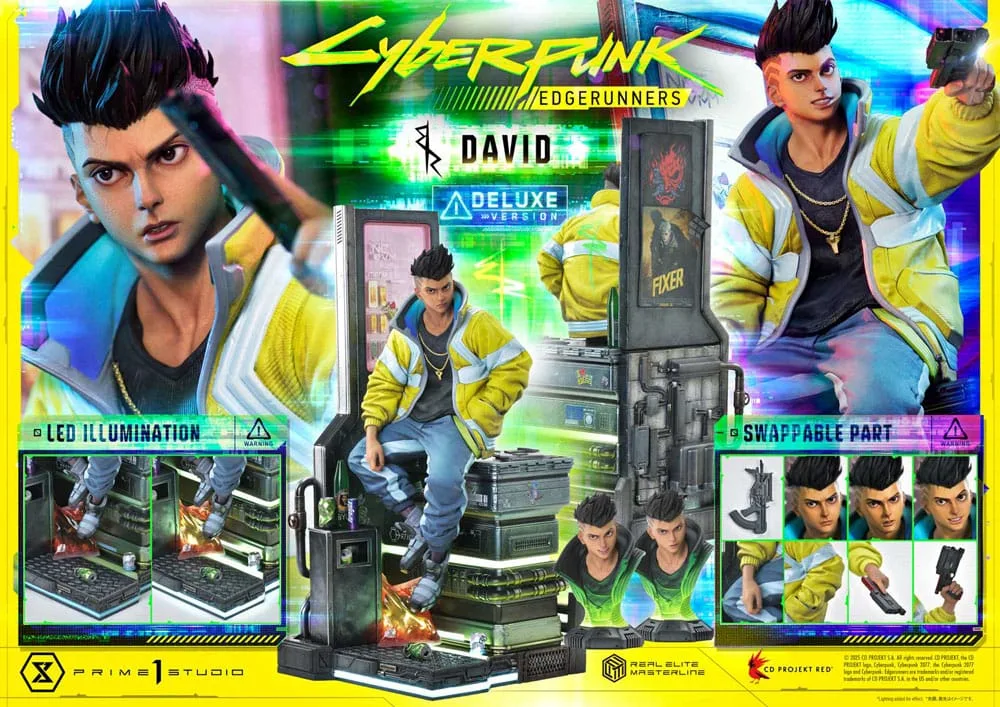 Cyberpunk Edgerunners Statue – David Bonus Version 58 cm 13