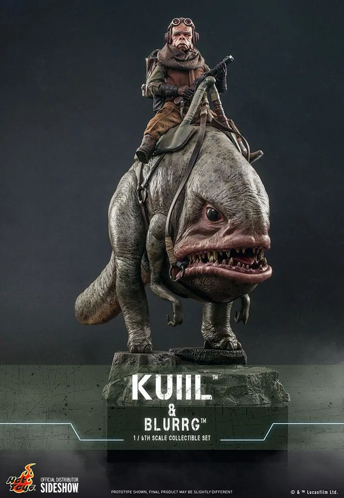 Star Wars Action Figure Set – Mandalorian Kuiil & Blurrg 1/6 37 cm 2