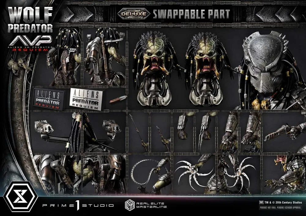 Alien vs. Predator Statue – Requiem Wolf Predator Deluxe 95 cm 21