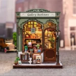 CuteBee Miniature House Model Kit – Gallery Bookstore 20 x 16 cm 2