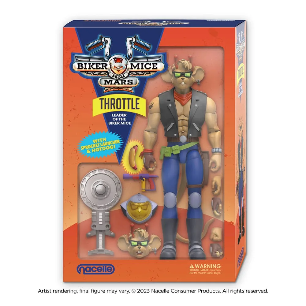 Biker Mice from Mars Action Figure – Throttle 18 cm 2