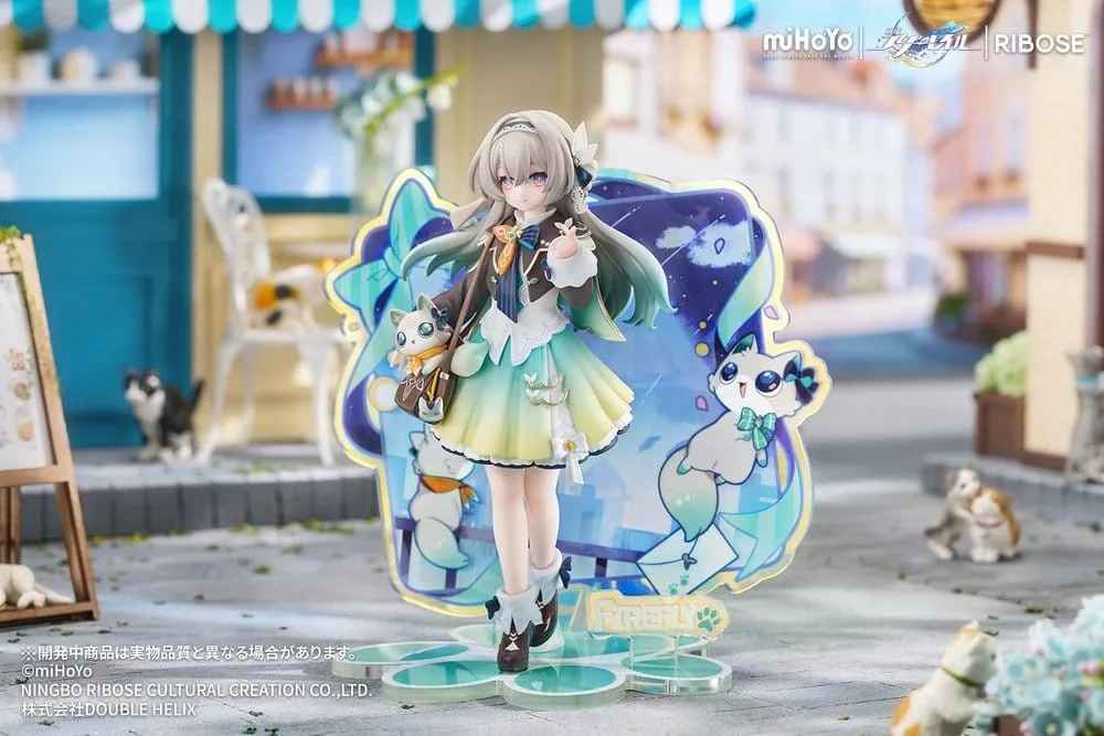 Honkai Star Rail Mini Figure – Firefly Rise Up+ Chibi Cat 18 cm 5
