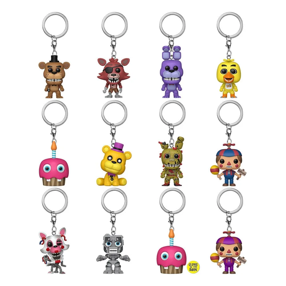 Five Nights at Freddy’s Keychains – Classic POP Display of 12 4 cm 2