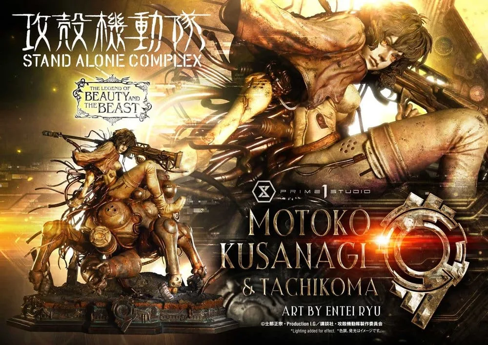 Ghost in the Shell Statue – Motoko Kusanagi and Tachikoma 53 cm 3