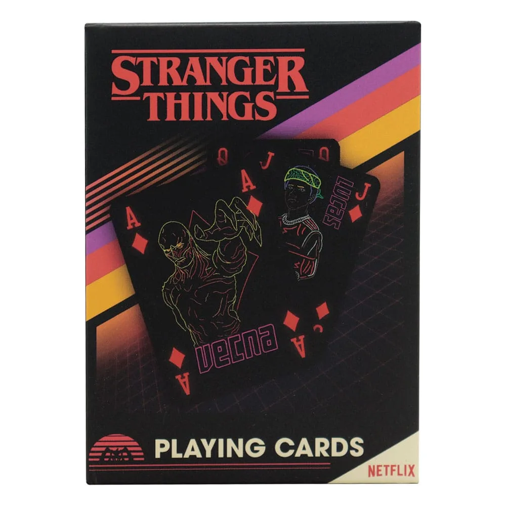 Stranger Things Playing Cards – Neon Character Display of 12 4