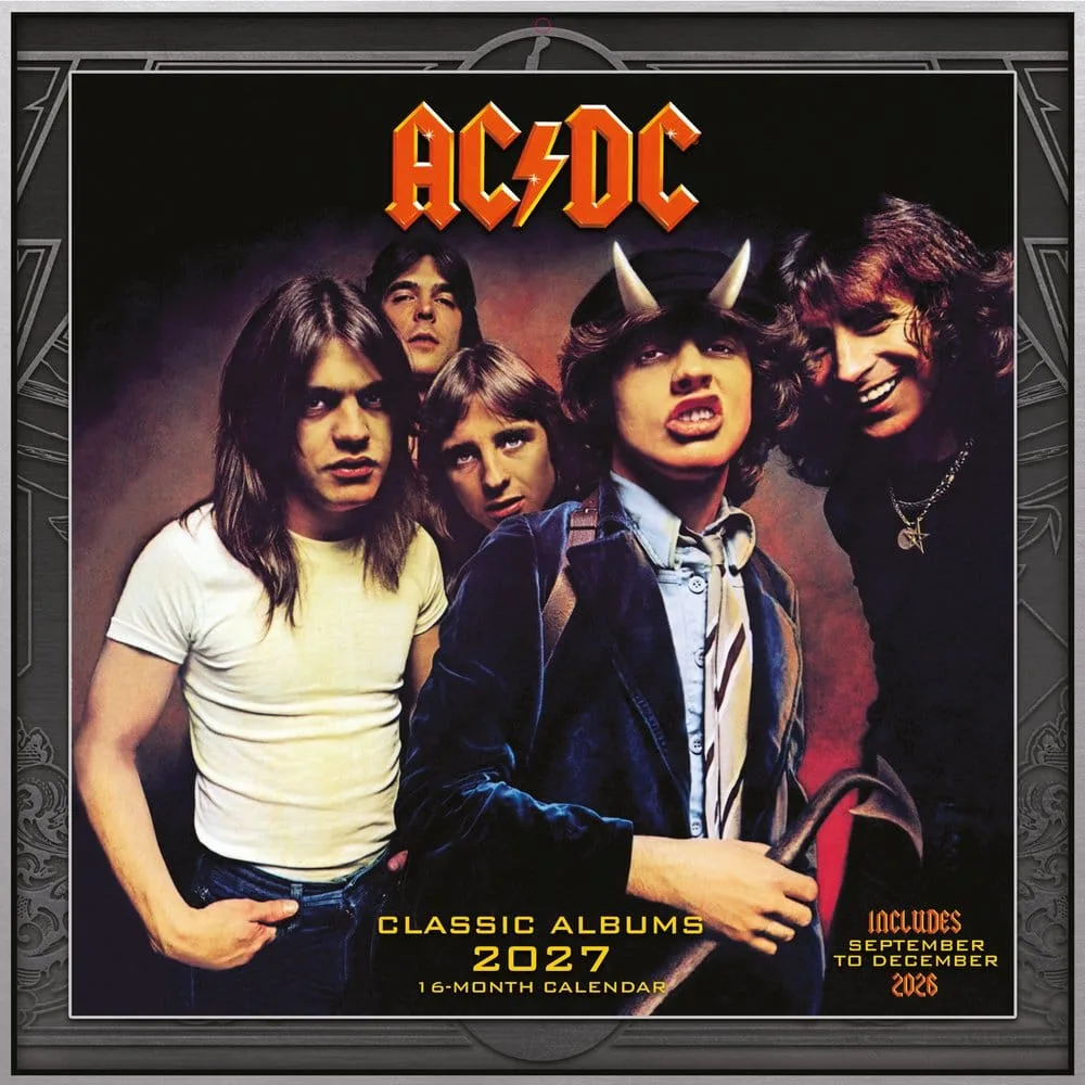 AC/DC Calendar – Albums 2027 30 x 30 cm