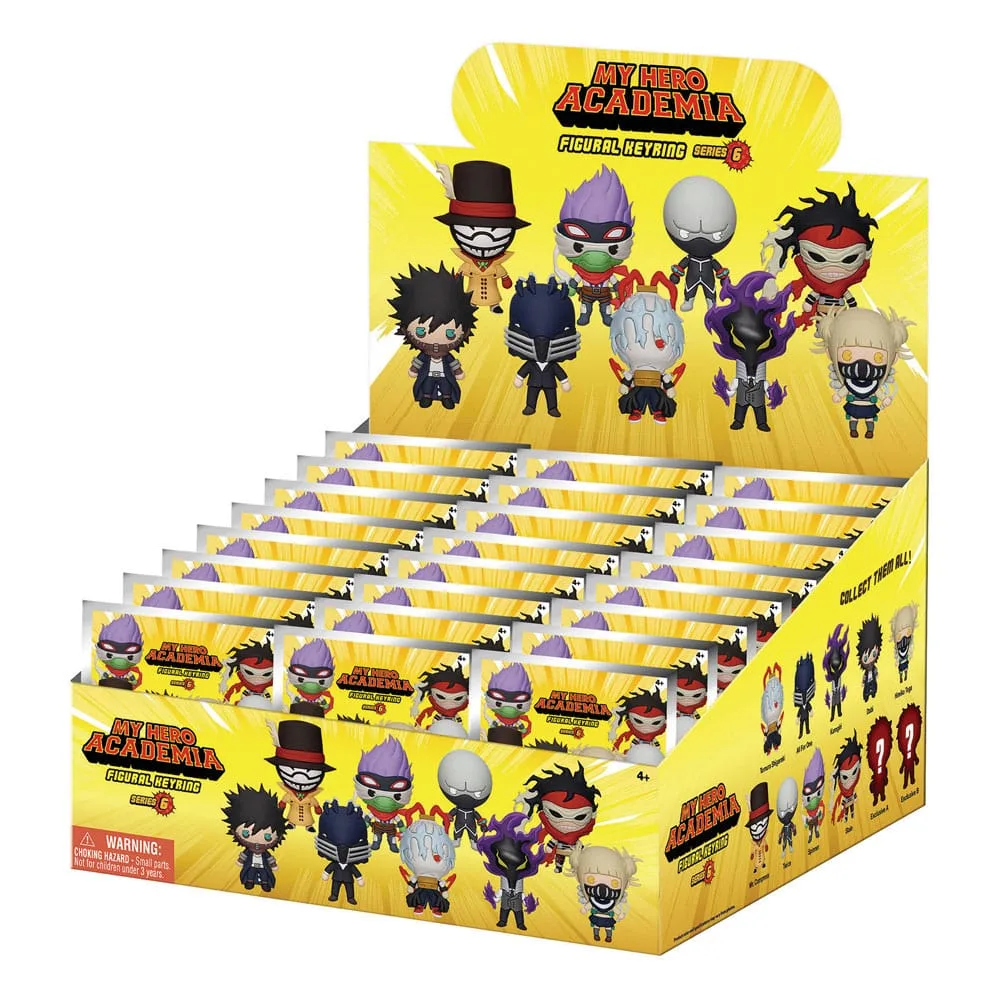 My Hero Academia Bag Clips – Series 6 Display of 24