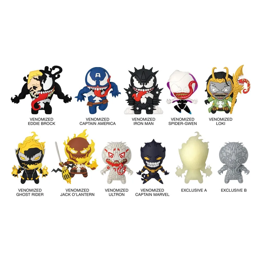 Marvel Bag Clips – Venom 3D Series 1 Display of 24