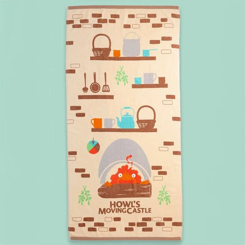 Howl’s Moving Castle Towel – Cook with Calcifer 70 x 140 cm