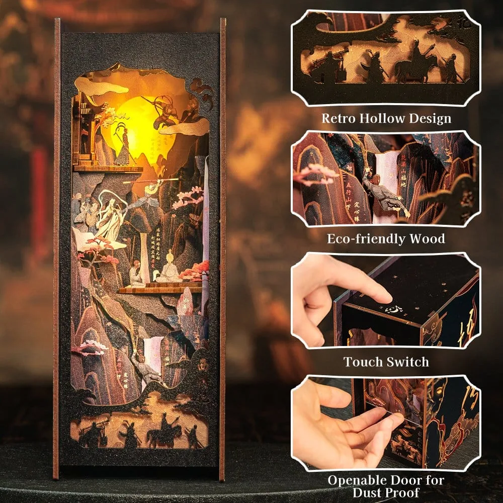 The Legend of Wukong Book Nook – Houten bouwpakket 22 x 8 cm 7