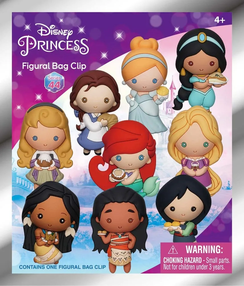 Disney Bag Clips – Princess with Food Series 44 Display of 24 3