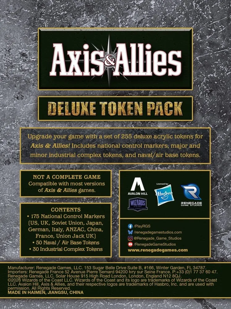 Axis & Allies Token Pack – Deluxe Acrylic 275 Pieces English 2
