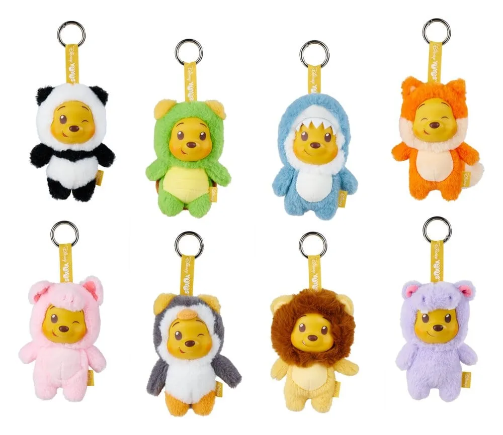Winnie the Pooh Plush Keyrings – YuYus Wave 2 Display of 8 13 cm 2