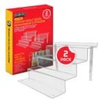 Evoretro Shelf Risers – RS6 Acrylic 2-Pack 37 cm 1
