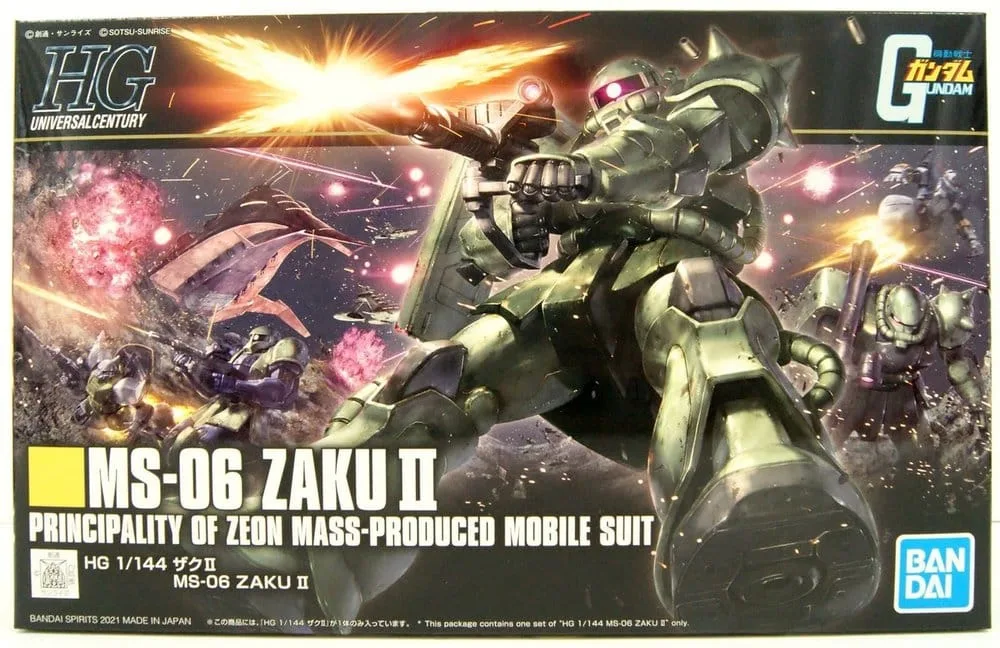 Gundam Model Kit – High Grade MS-06 Zaku II 1/144 Scale 3