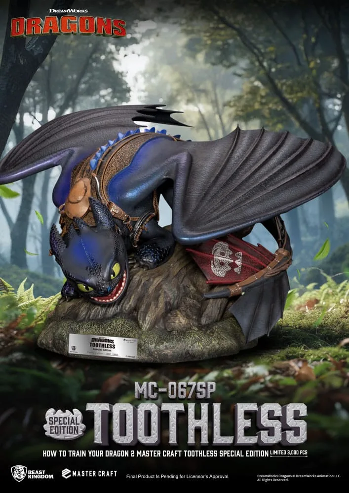 How to Train Your Dragon 2 Statue – Master Craft Toothless 38 cm 2