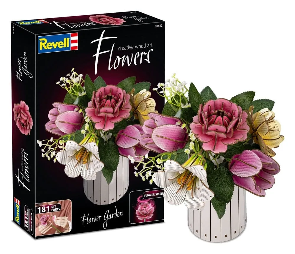 Revell Wooden Flower Kit – Flower Garden 22 cm