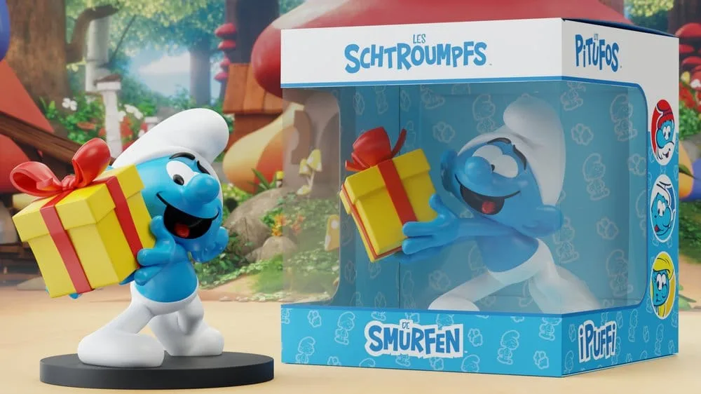 The Smurfs beeldje – Lolsmurf met cadeau 10 cm 4