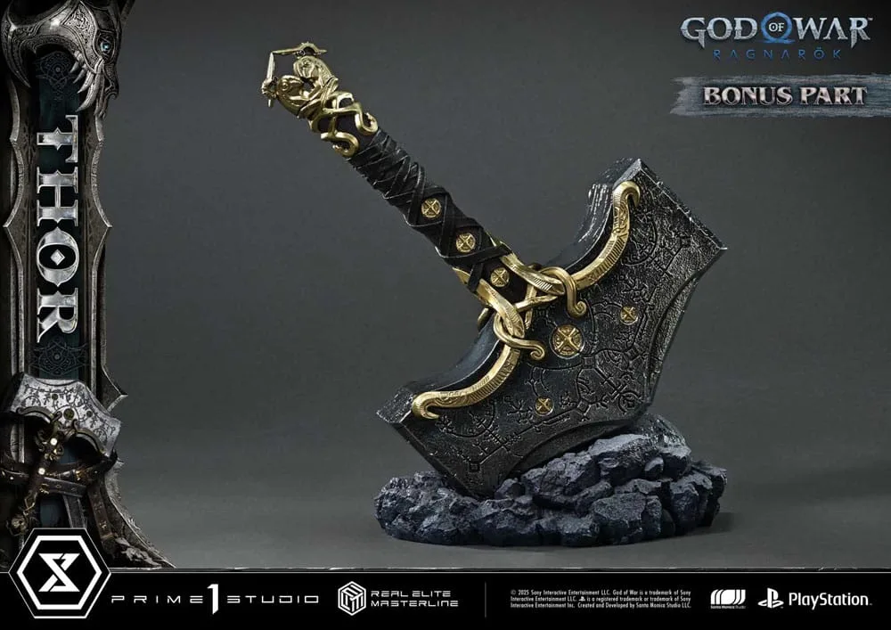 God of War Ragnarök Statue – Thor Deluxe Bonus 1/3 105 cm 4