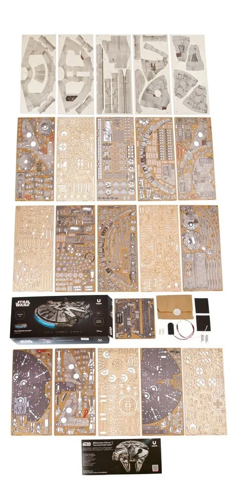 Star Wars Wooden Model Kit – Millennium Falcon 1/75 Scale 26