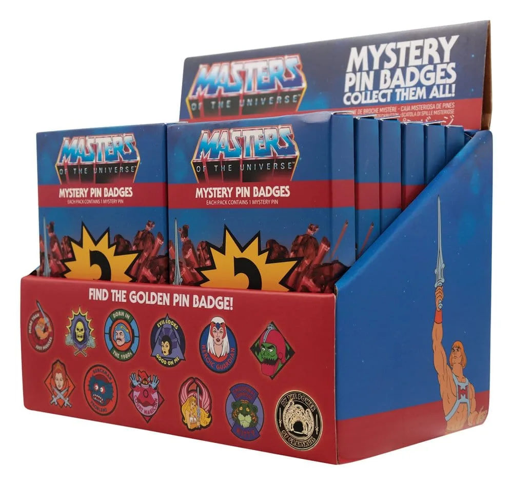 Masters of the Universe Pin Badges – 12 Blind Box Display
