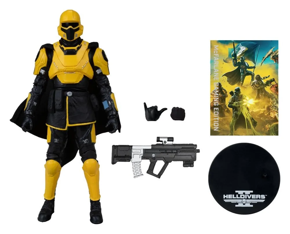 Helldivers II Action Figure – T4-40 Gold Eagle 18 cm 2