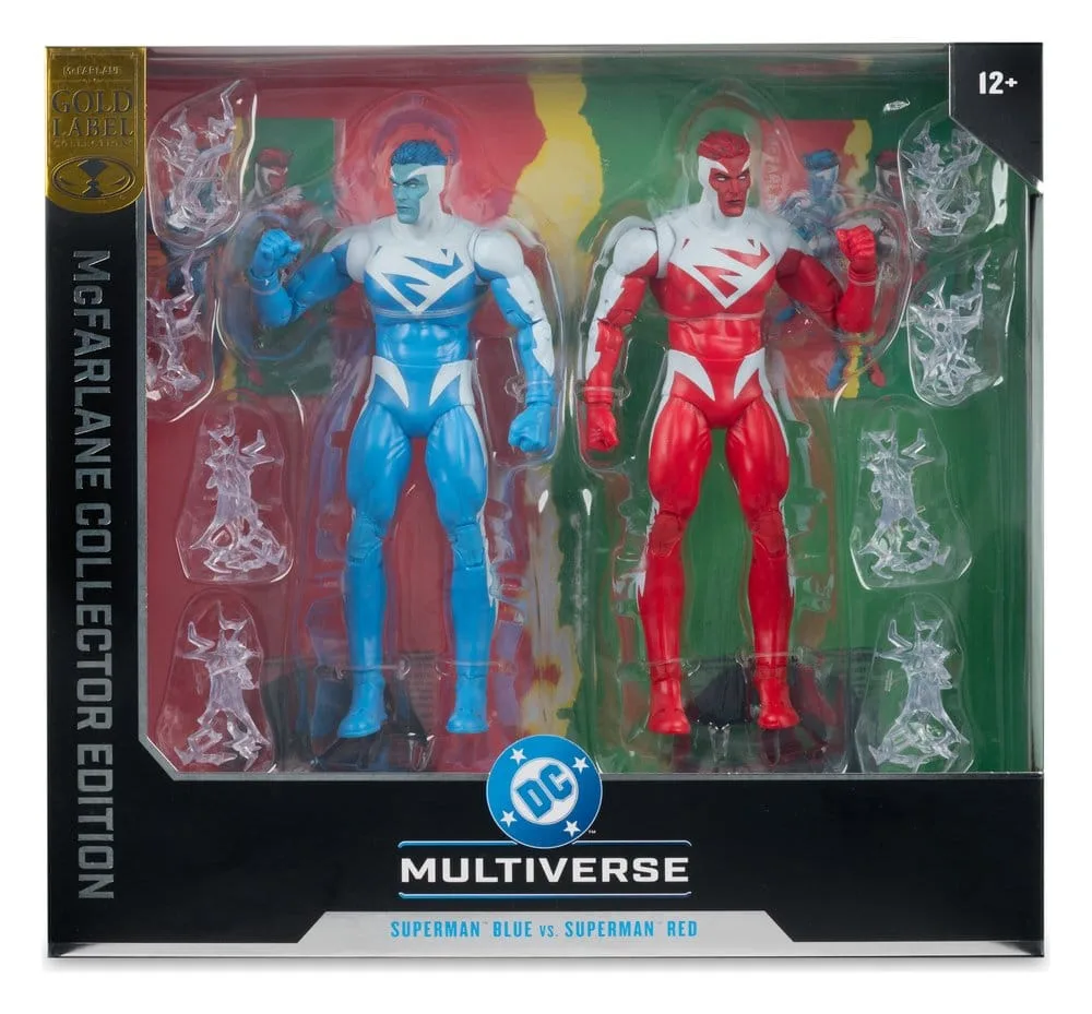DC Multiverse Action Figures – Superman Blue vs. Red 2-Pack 18 cm 8