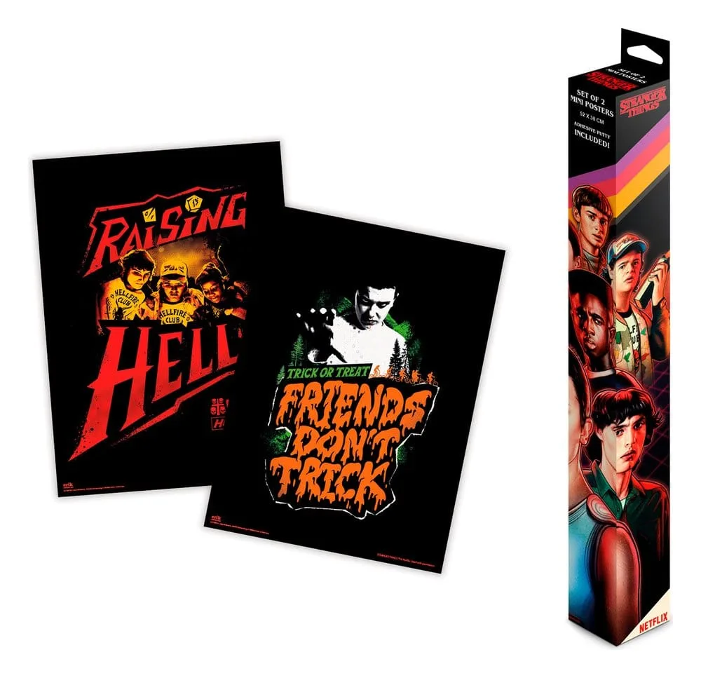 Stranger Things Mini Poster Set – 2 Posters 38 x 52 cm