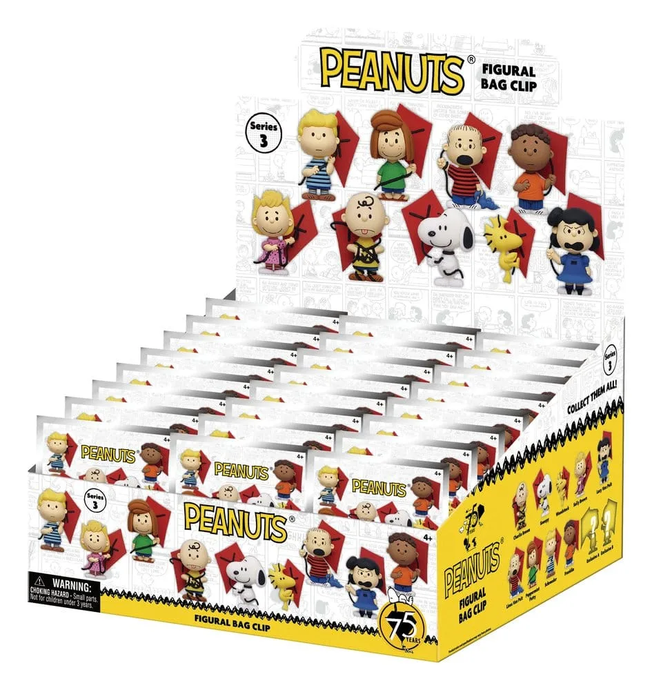 Snoopy Bag Clips – Series 3 PVC Blind Bag Display 24-Pack