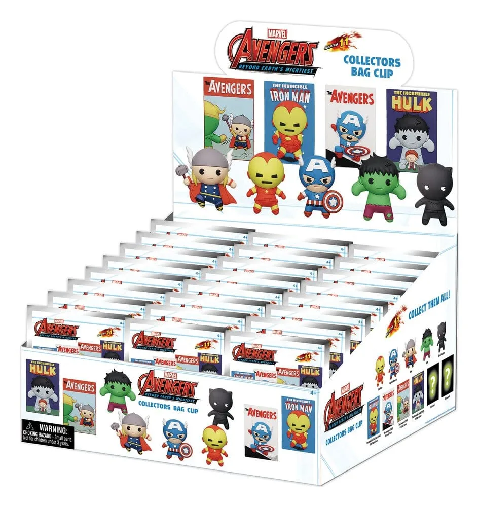 Marvel Bag Clips – Avengers 60th Comic Covers 24 Blind Bags