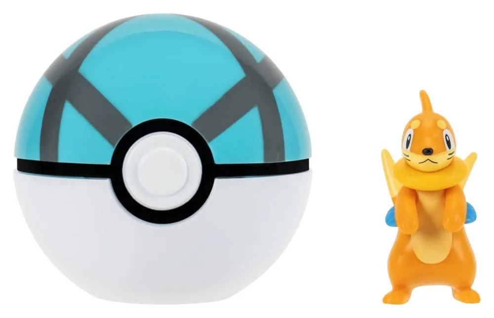 Pokémon Action Figure – Clip ‘n’ Go Buizel and Net Ball