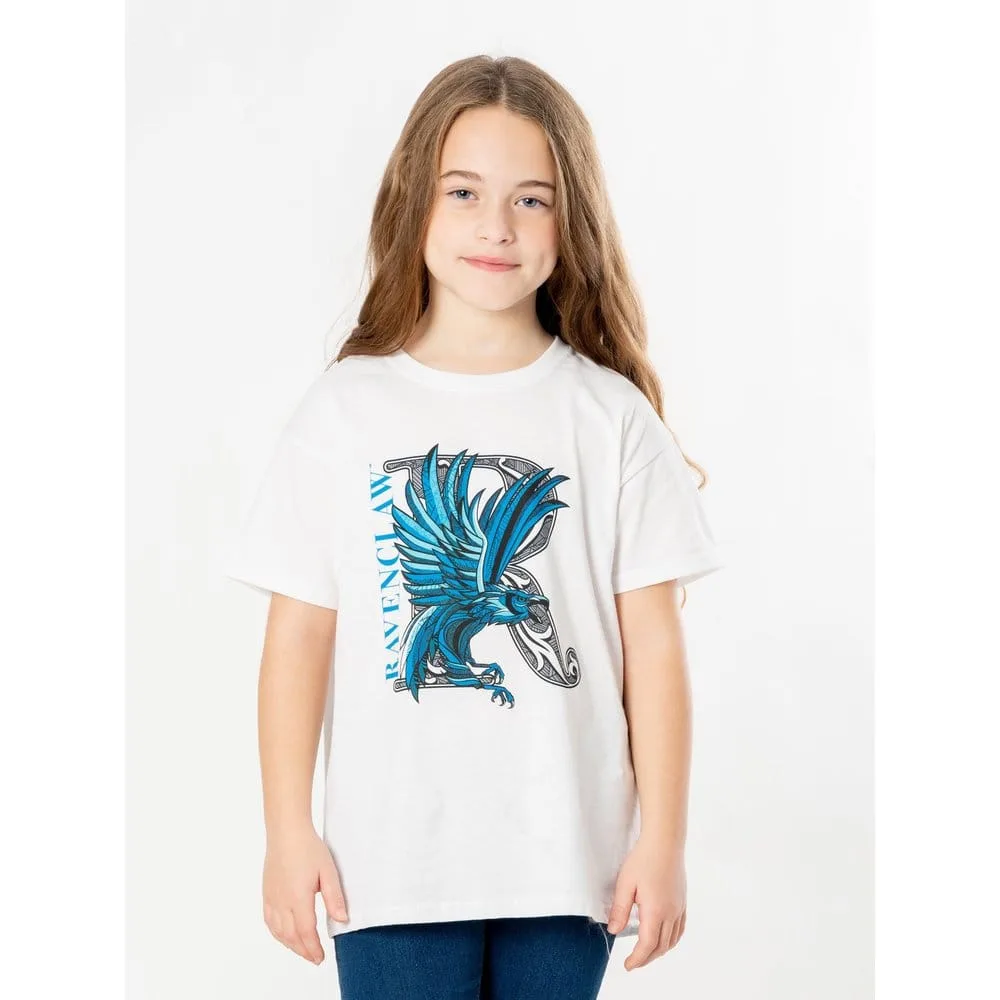 Harry Potter Kids T-Shirt – Ravenclaw Mosaic Size 7–8