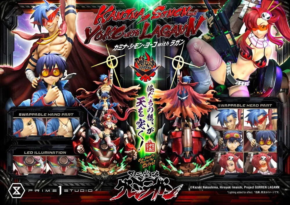 Gurren Lagann Statue – Team with Lagann Deluxe Bonus 1/4 97 cm 23