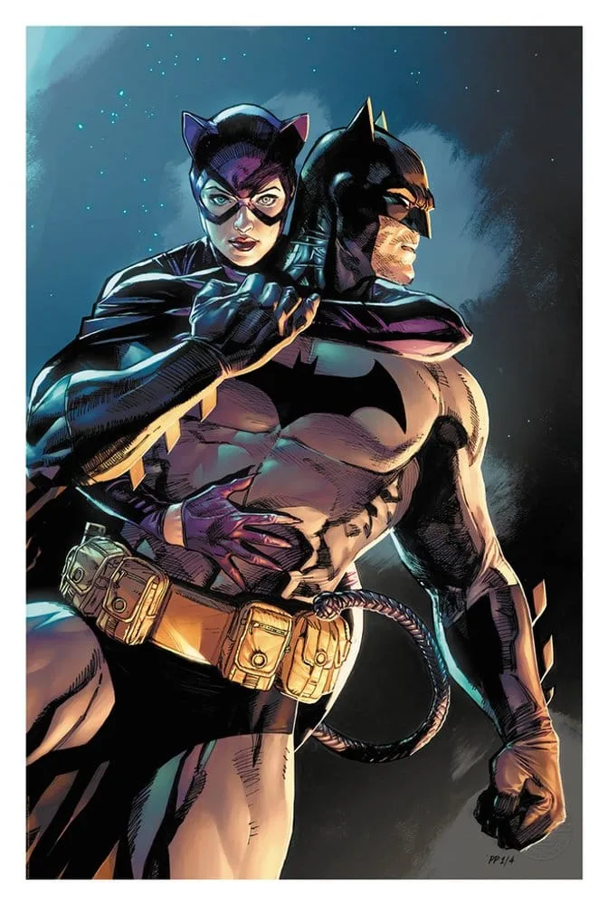 DC Comics Art Print – Batman & Catwoman Unframed 61 x 41 cm