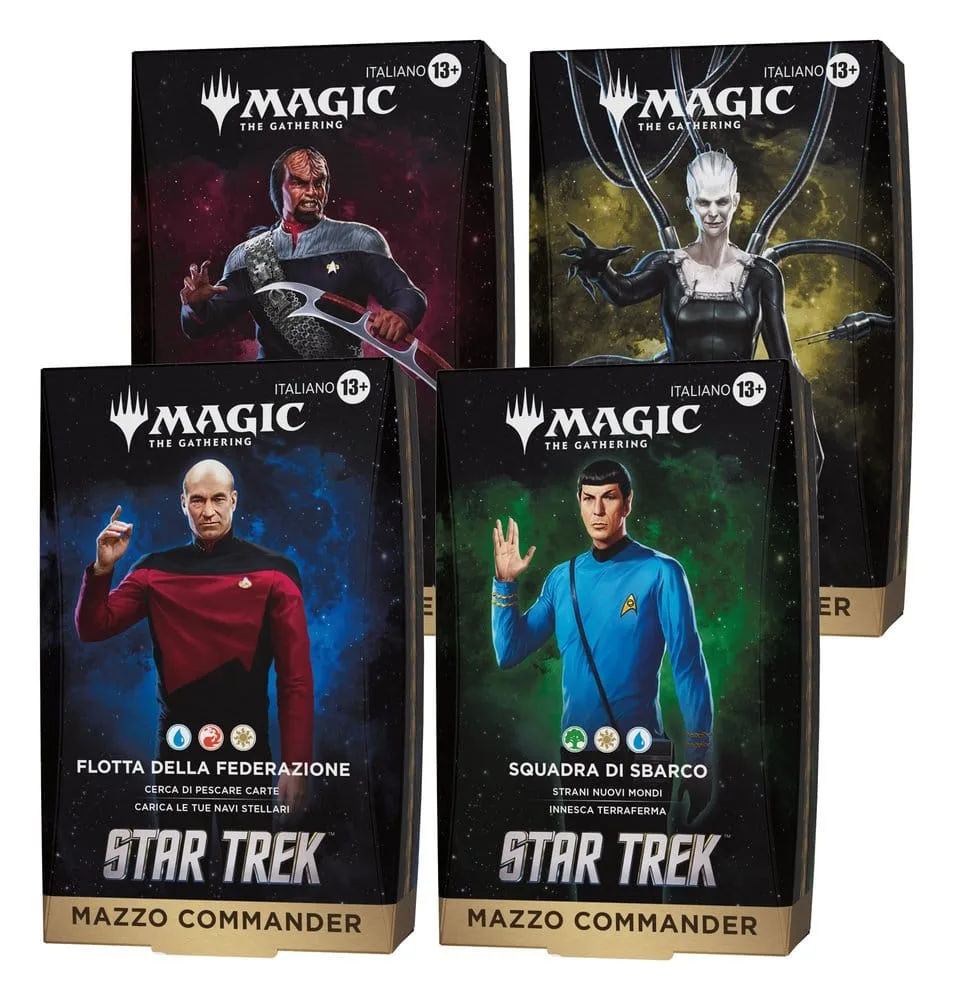 Magic the Gathering Star Trek Commander Decks – Italian 4-Pack