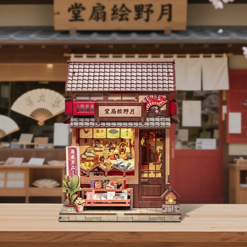Miniatuurhuisje Bouwpakket – Tsukino Eogi-dou 19 x 14 cm 17