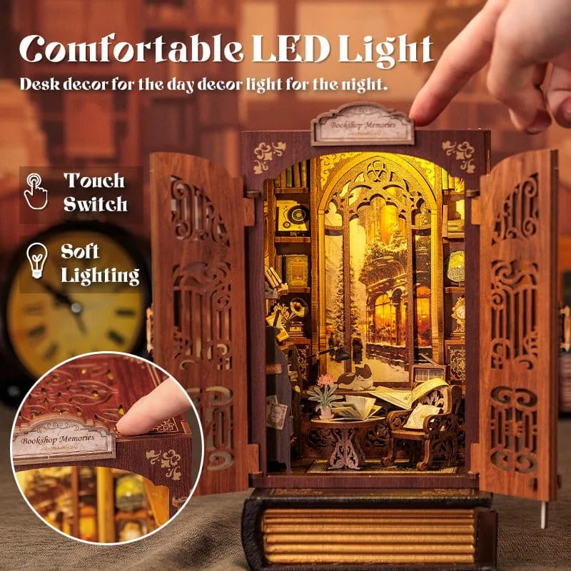 Book Nook Model Kit – CuteBee Bookshop Memories 17 x 10 cm 14